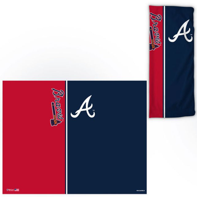 Envolturas para fanáticos de los Atlanta Braves con división vertical