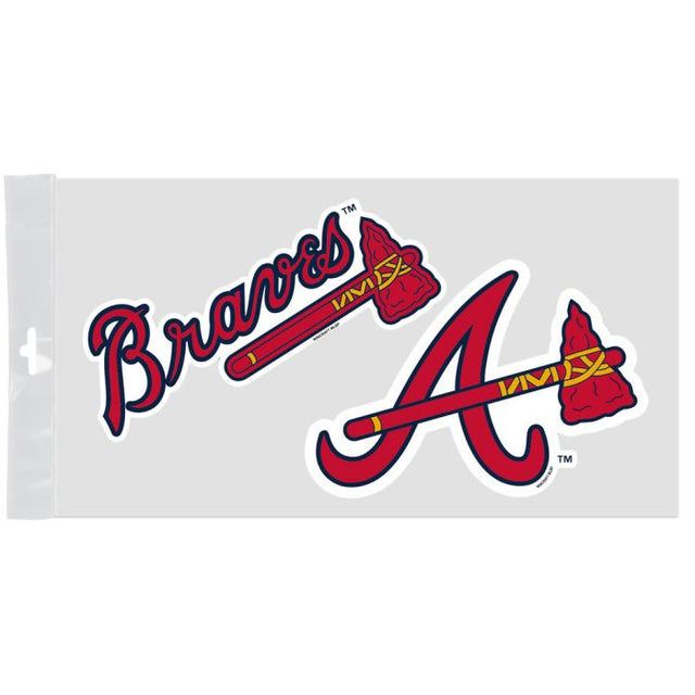 Atlanta Braves Window Decals 4" x 7"