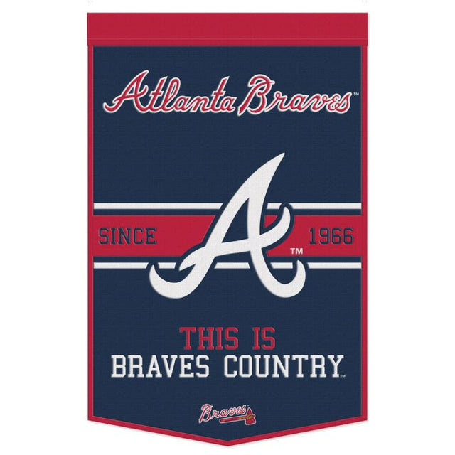 Atlanta Braves Wool Banner 24" x 38"