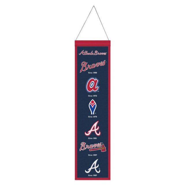 Atlanta Braves Wool Banner 8" x 32"