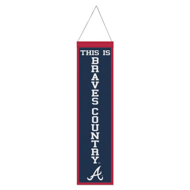 Atlanta Braves Wool Banner 8" x 32"