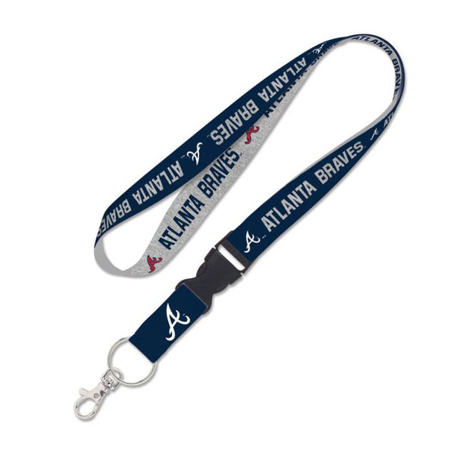 Atlanta Braves heather Lanyard w/detachable buckle 1"