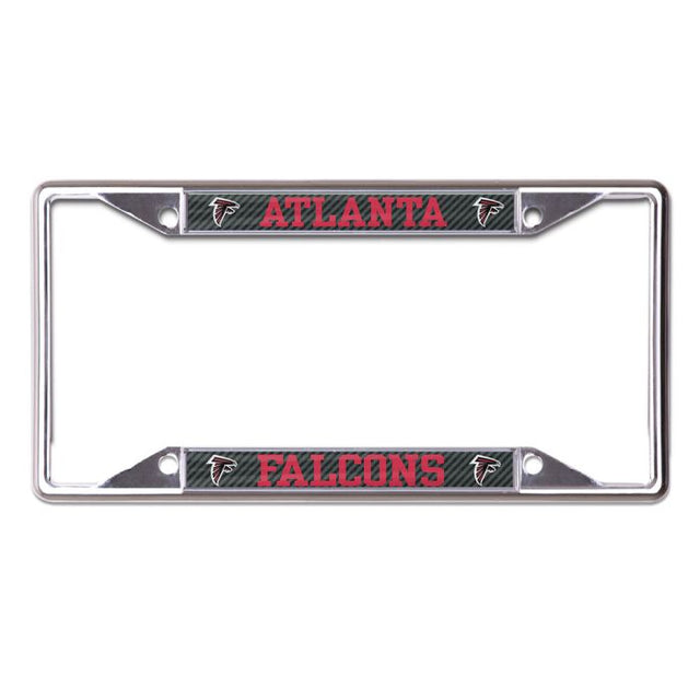 Atlanta Falcons CARBON Lic Plt Frame S/L Printed