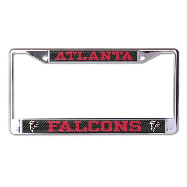 Atlanta Falcons CARBON Lic Plt Frame S/L Printed