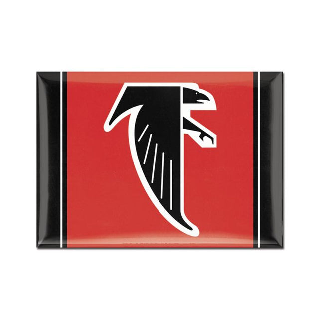 Imán de metal con el logotipo clásico de los Atlanta Falcons, 2,5" x 3,5"