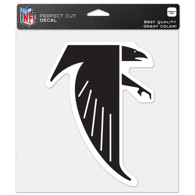 Calcomanía de color de corte perfecto retro con logotipo clásico de Atlanta Falcons, 8" x 8"