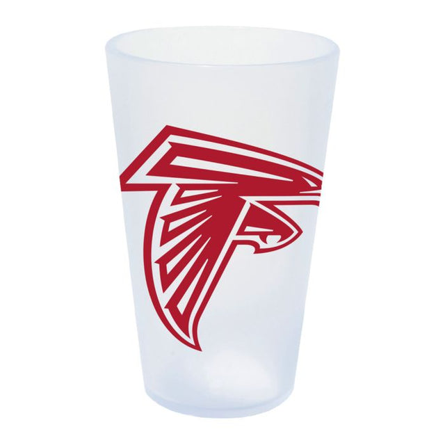 Vaso de pinta de silicona de 16 oz con forma de carámbano de los Atlanta Falcons