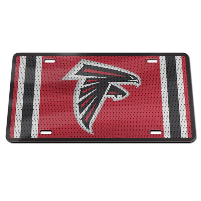 Atlanta Falcons JERSEY Specialty Acrylic License Plate