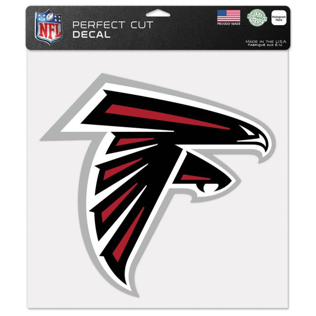 Calcomanía de color de corte perfecto de los Atlanta Falcons de 12" x 12"