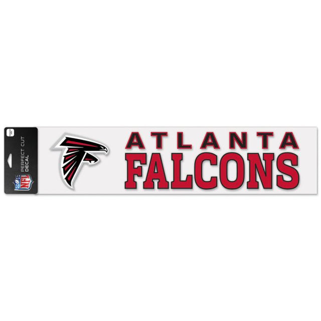 Calcomanías de corte perfecto de los Atlanta Falcons de 4" x 17"