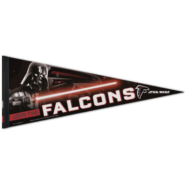 Banderín premium de los Atlanta Falcons / Star Wars Vader de 12" x 30"