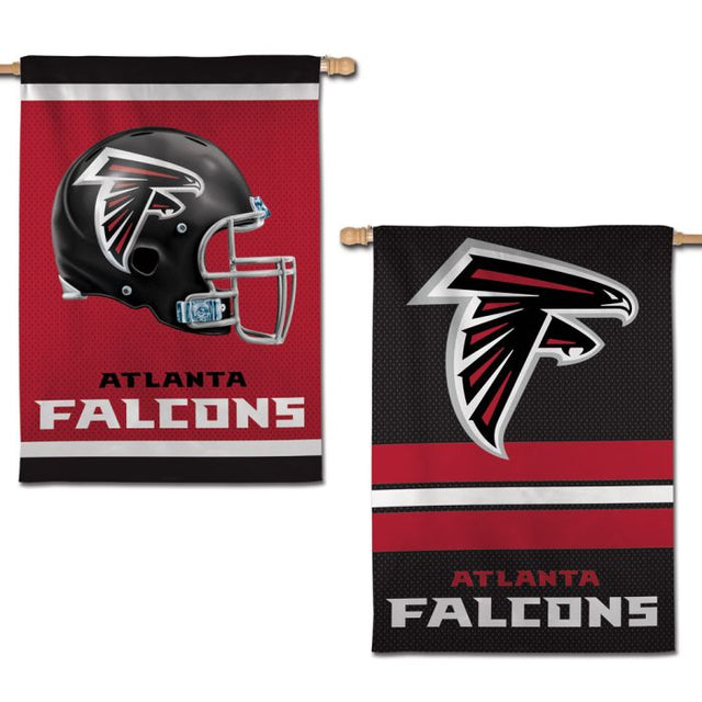 Bandera vertical de los Atlanta Falcons de 2 lados, 28" x 40"