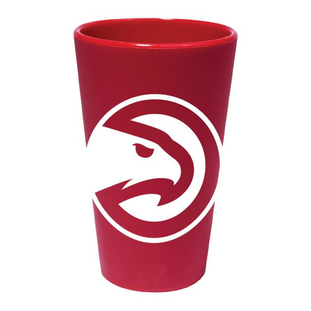 Vaso de pinta de silicona de 16 oz de color de los Atlanta Hawks