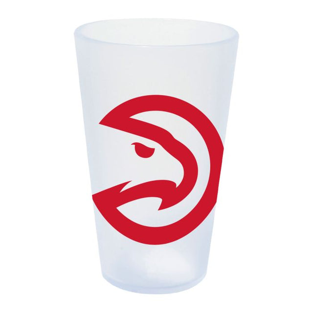 Vaso de pinta de silicona de 16 oz con forma de carámbano de los Atlanta Hawks