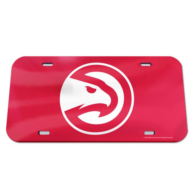 Placas de matrícula clásicas de acrílico con el logotipo de los Atlanta Hawks