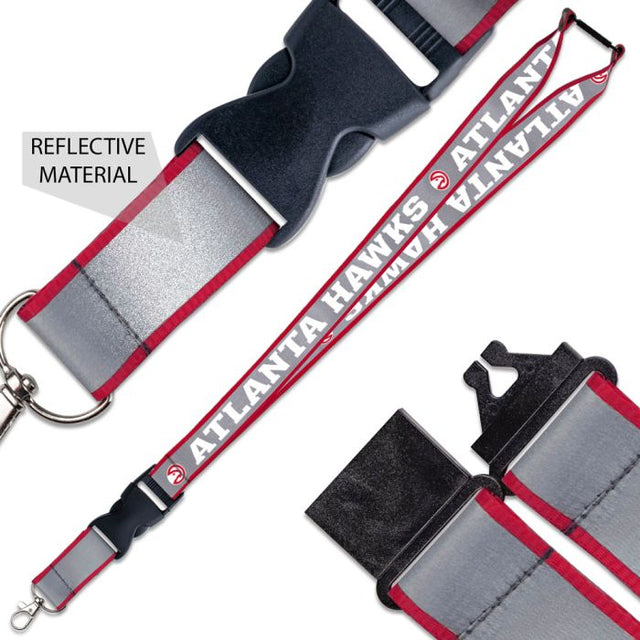 Atlanta Hawks Lanyard w/ Buckle Reflective 1"