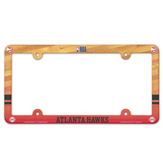 Atlanta Hawks Lic Plate Frame Full Color