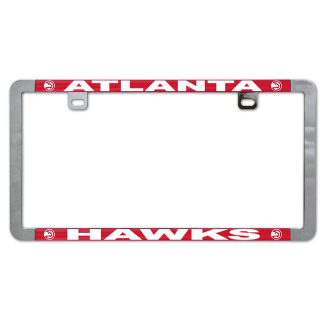 Atlanta Hawks Metal Lic. Plate Frame Slim