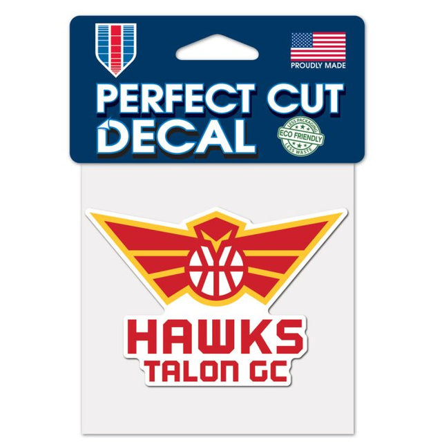 Atlanta Hawks Talons Atlanta Hawks Perfect Cut Color Decal 4" x 4"