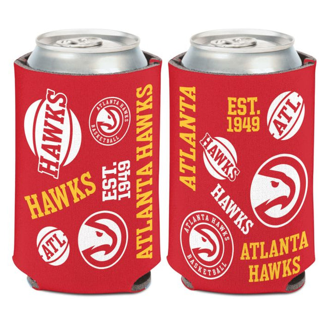 Atlanta Hawks scatter Can Cooler 12 oz.