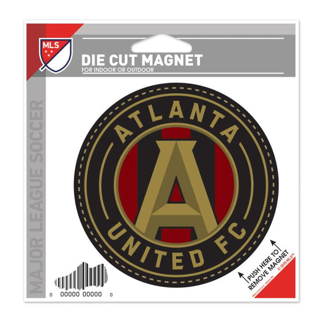 Imán troquelado de Atlanta United de 4,5" x 6"