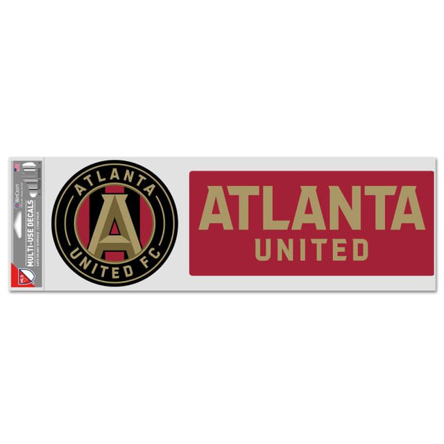 Calcomanías para fanáticos del Atlanta United de 3,75" x 12"