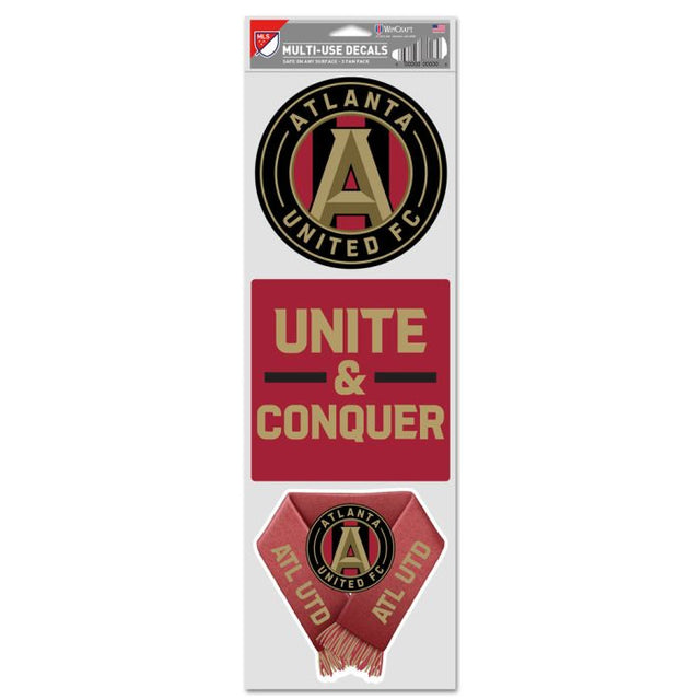 Calcomanías para fanáticos del Atlanta United de 3,75" x 12"