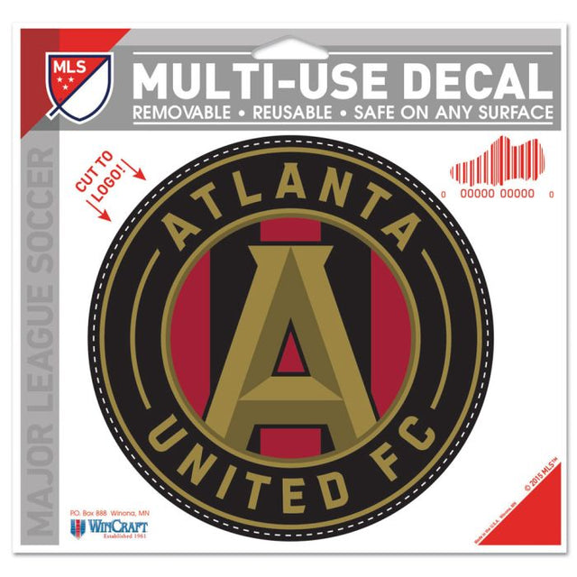 Calcomanía multiusos de Atlanta United: logotipo recortado de 5" x 6"