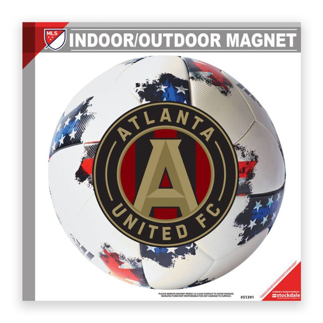 Imanes para exteriores de Atlanta United de 6" x 6"