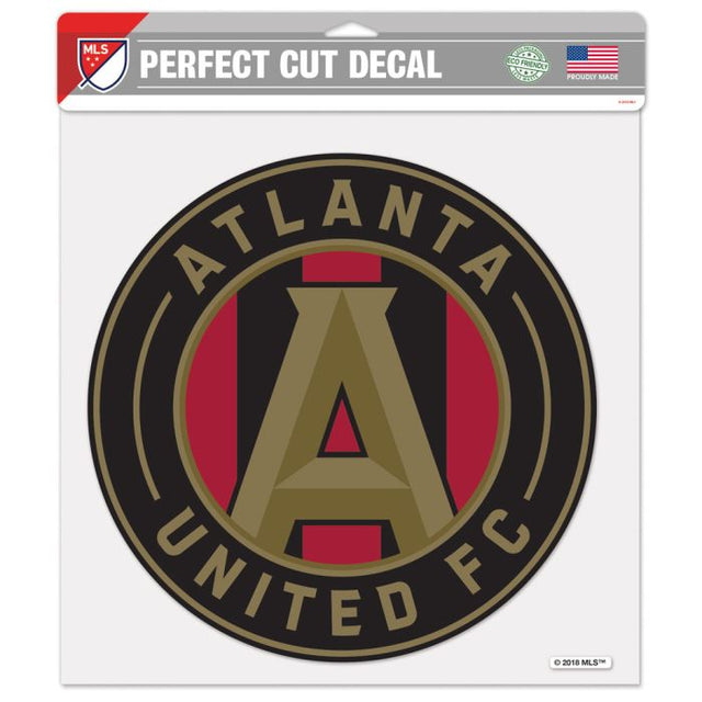 Calcomanía de color de corte perfecto de Atlanta United de 12" x 12"