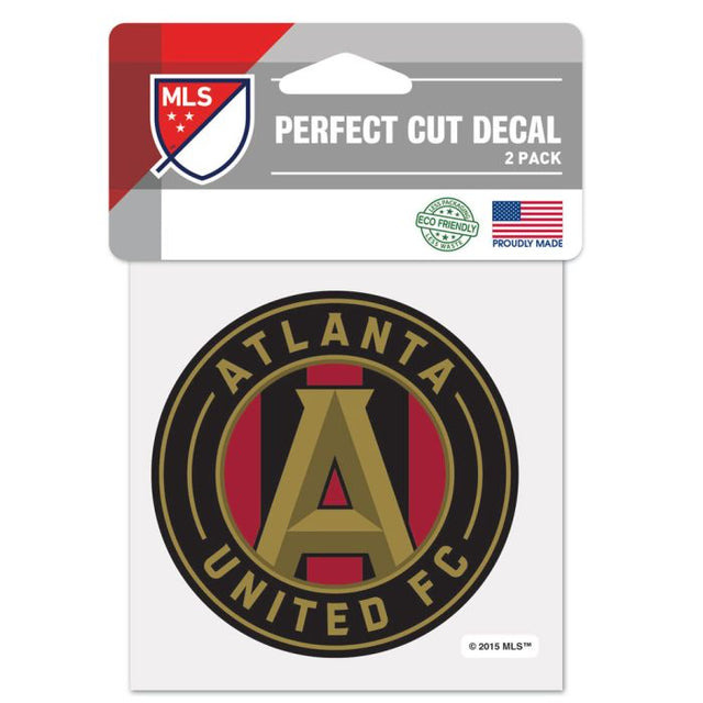 Calcomanía de color de corte perfecto de Atlanta United de 4" x 4"