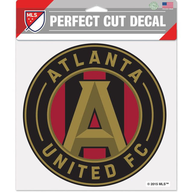 Calcomanía de color de corte perfecto de Atlanta United de 8" x 8"