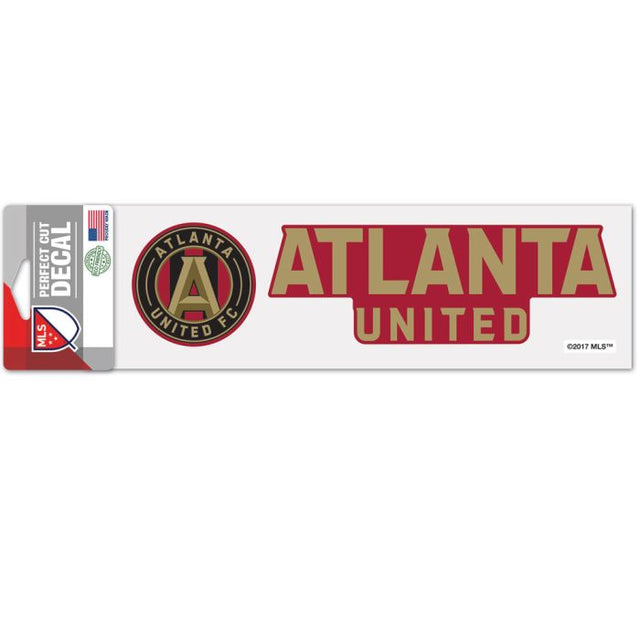 Calcomanías de corte perfecto de Atlanta United de 3" x 10"