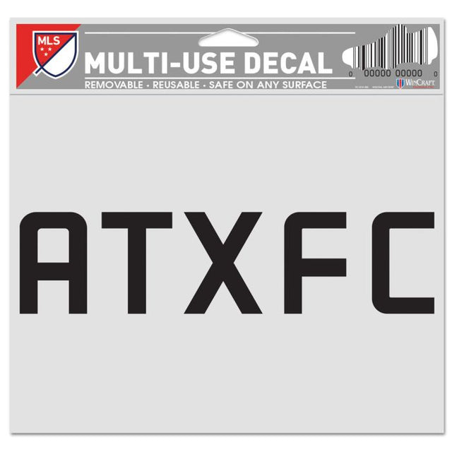 Calcomanía multiusos con el nombre alternativo del Austin FC, fondo transparente, 5" x 6"