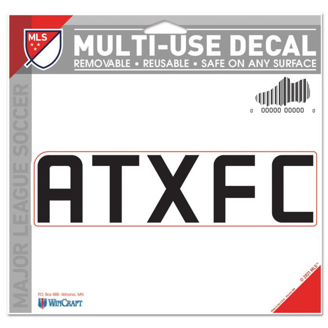 Calcomanía multiusos con el logotipo de Austin FC Alt (recortable, 5" x 6")