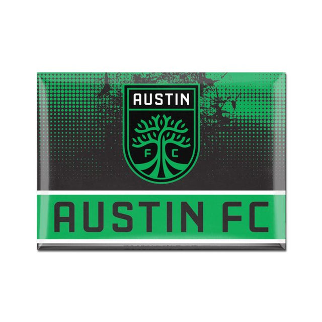 Imán metálico del Austin FC de 2,5" x 3,5"