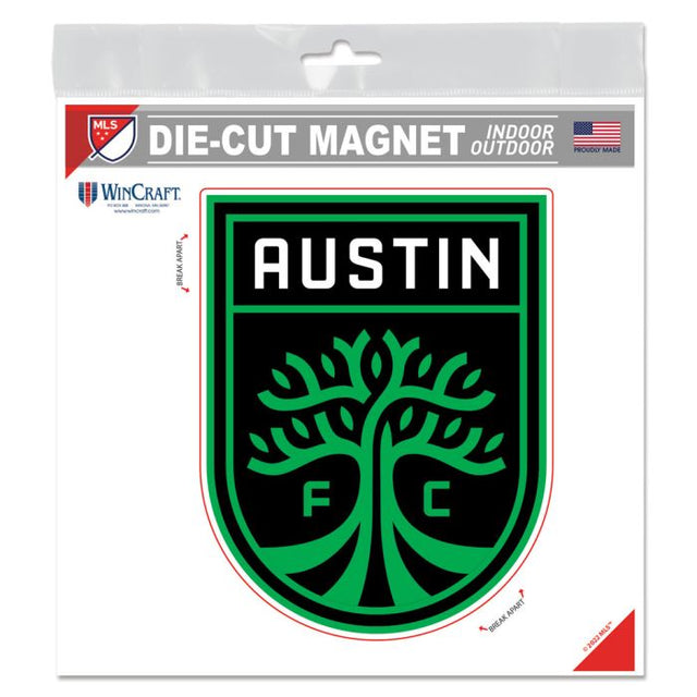 Imanes para exteriores del Austin FC de 6" x 6"