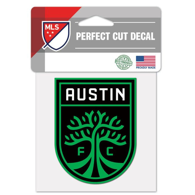 Calcomanía de color de corte perfecto del Austin FC de 4" x 4"