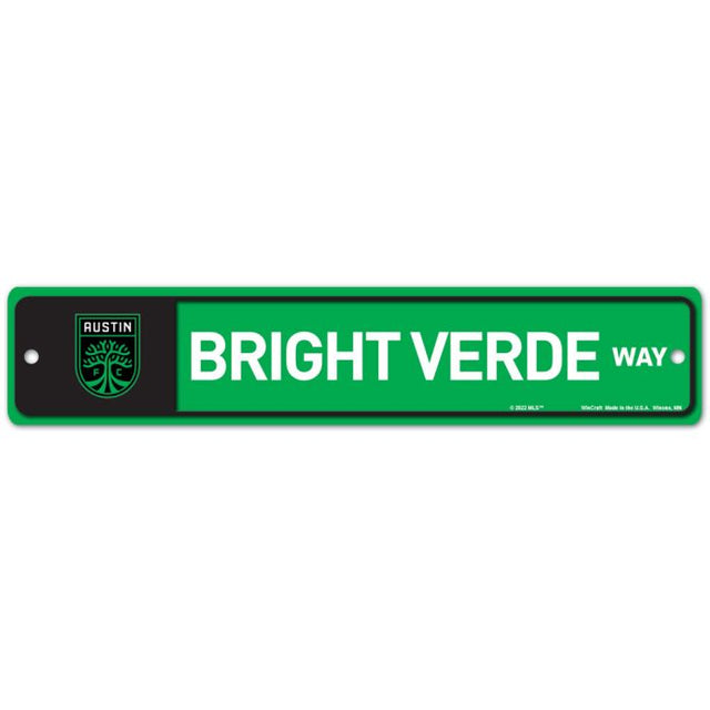 Austin FC Street / Zone Sign 3.75" x 19"