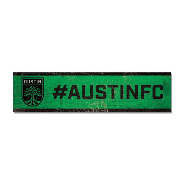 Imán de madera del Austin FC de 1,5" x 6"