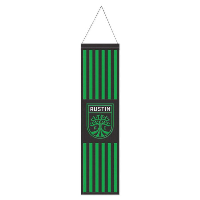 Austin FC Wool Banner 8" x 32"