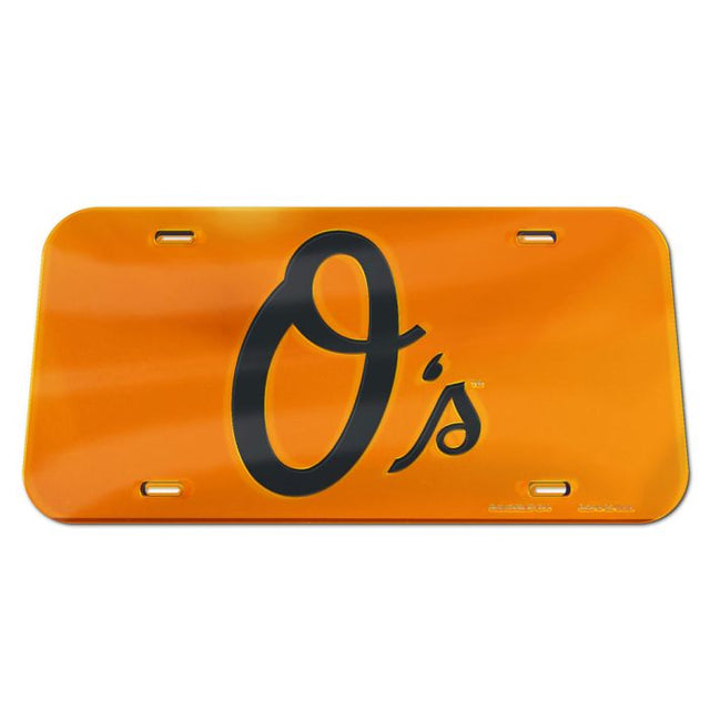 Baltimore Orioles Acrylic Classic License Plates