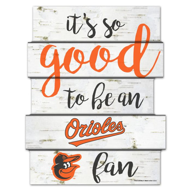 Baltimore Orioles BIRCH Wood Sign 11"X14"