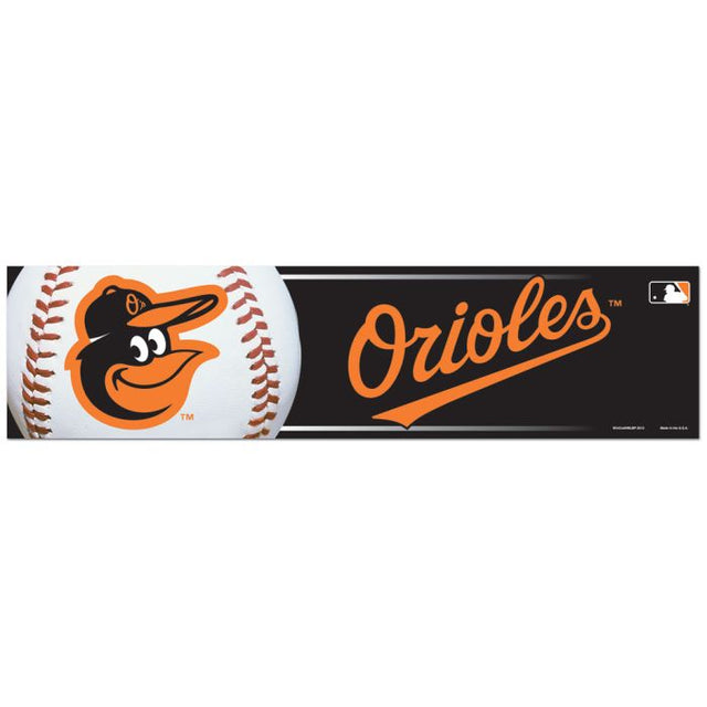 Tira de parachoques de los Baltimore Orioles de 3" x 12"