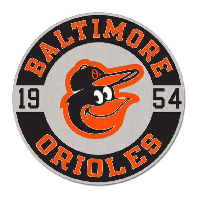 Tarjeta de joyería con pin esmaltado de colección de Baltimore Orioles CIRCLE ESTABLISHED