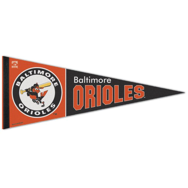 Banderín premium de los Baltimore Orioles/Cooperstown de 12" x 30"