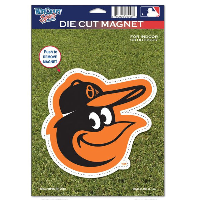 Baltimore Orioles Die Cut Logo Magnet 6.25" x 9"