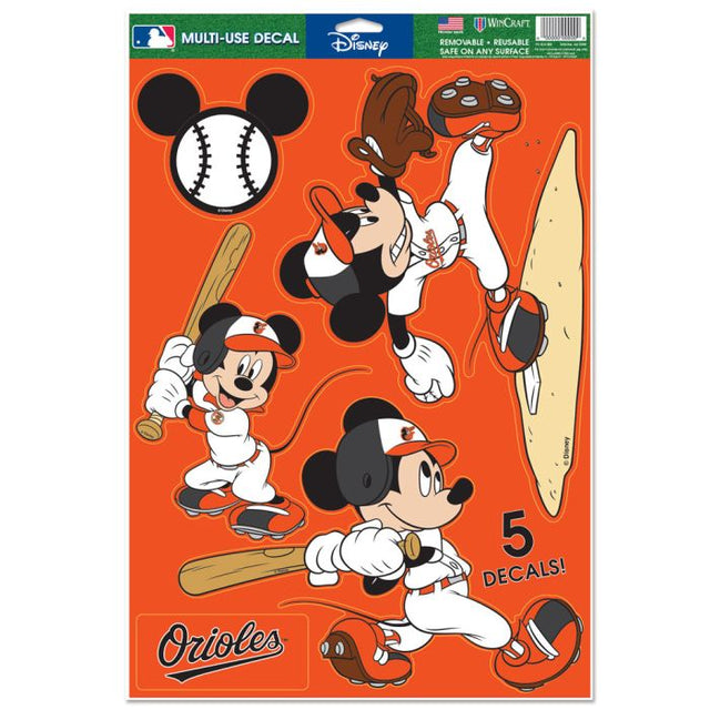 Baltimore Orioles / Disney MICKEY Multi-Use Decal 11" x 17"