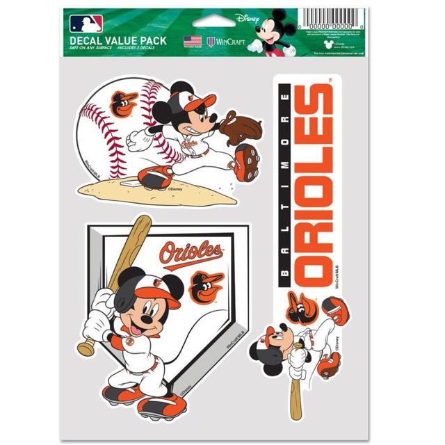 Paquete multiusos para 3 fanáticos de Baltimore Orioles/Disney