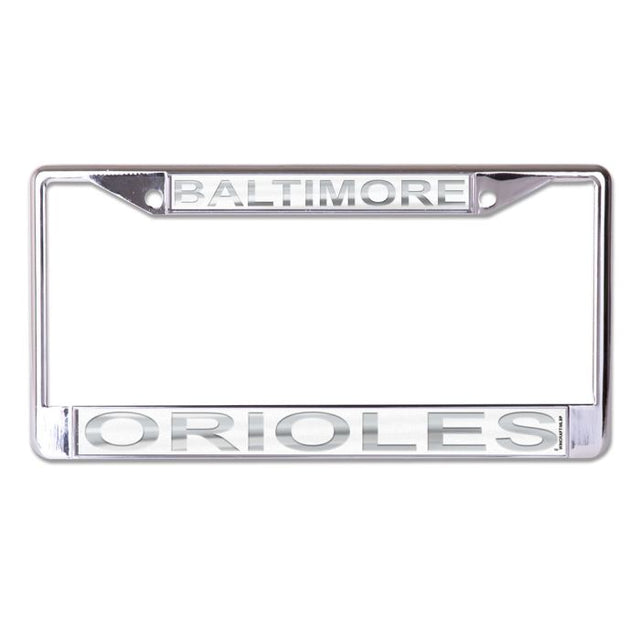 Baltimore Orioles FROST Lic Plt Frame S/L Printed